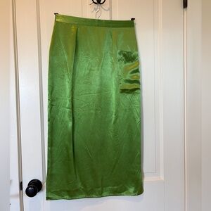 WINI Paris Green Satin Skirt